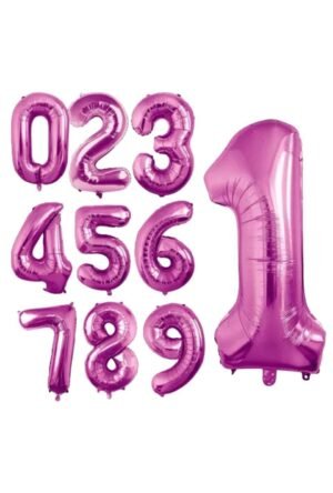 Numeros Rosa Fucsia 32"