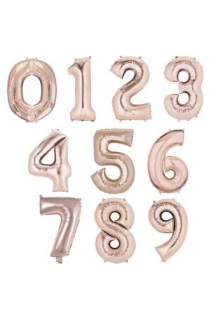 Numeros Rosa Gold 32"