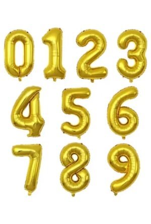 Numeros Dorado 32"