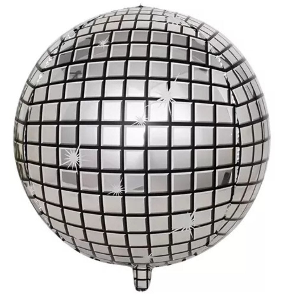 Globo Foil Orbz Plata Disco