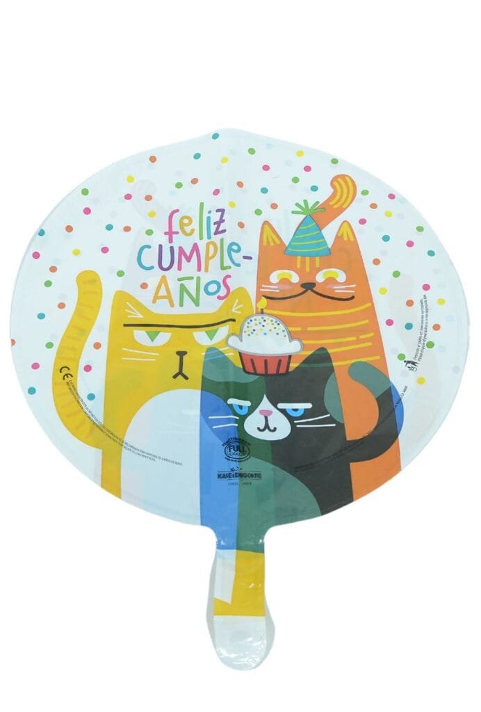 Unique Industries Folienballon „Feliz Cumpleaños“ – 45,7 Cm, Mehrfarbig, Für Geburtstagsdeko