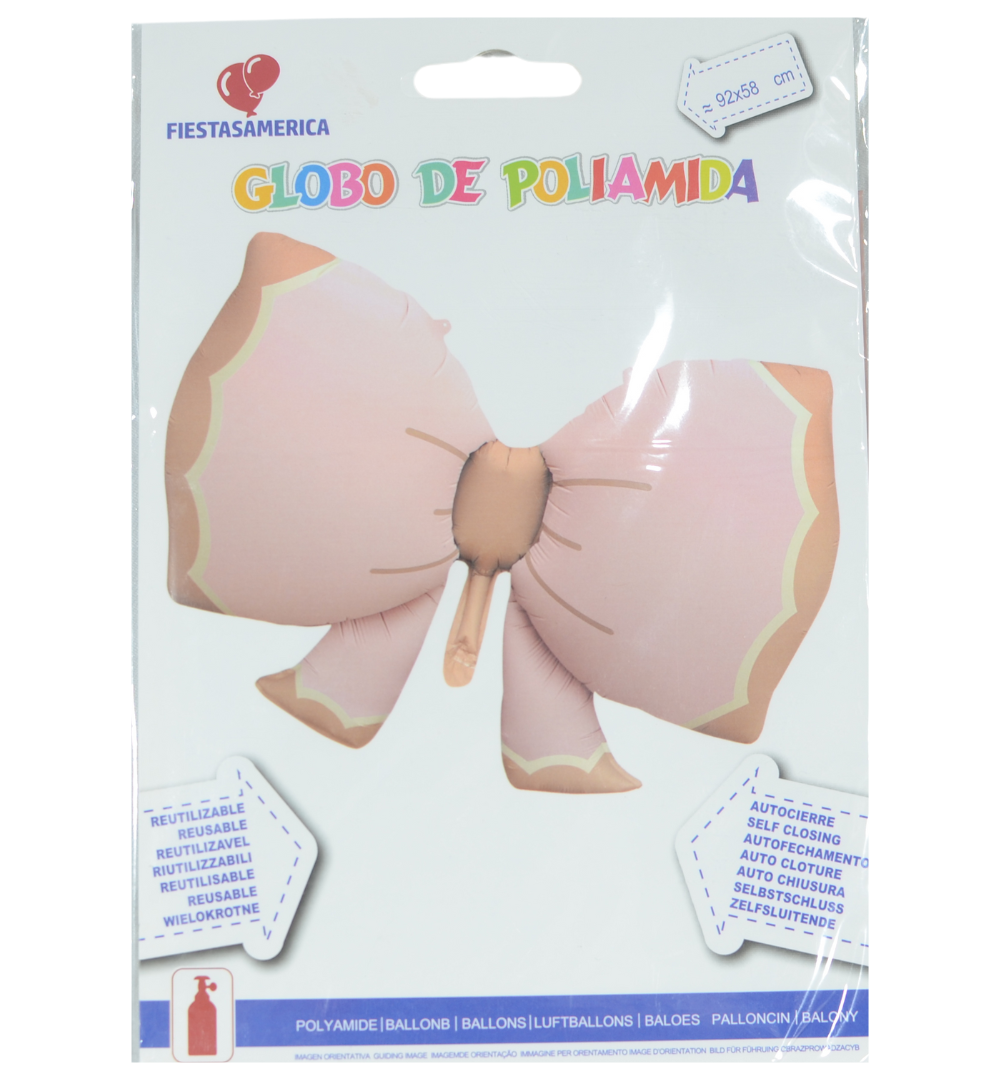 Globo Foil Moño Rosa